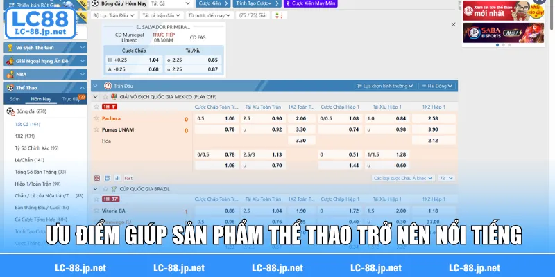 Ưu điểm giúp sản phẩm thể thao trở nên nổi tiếng